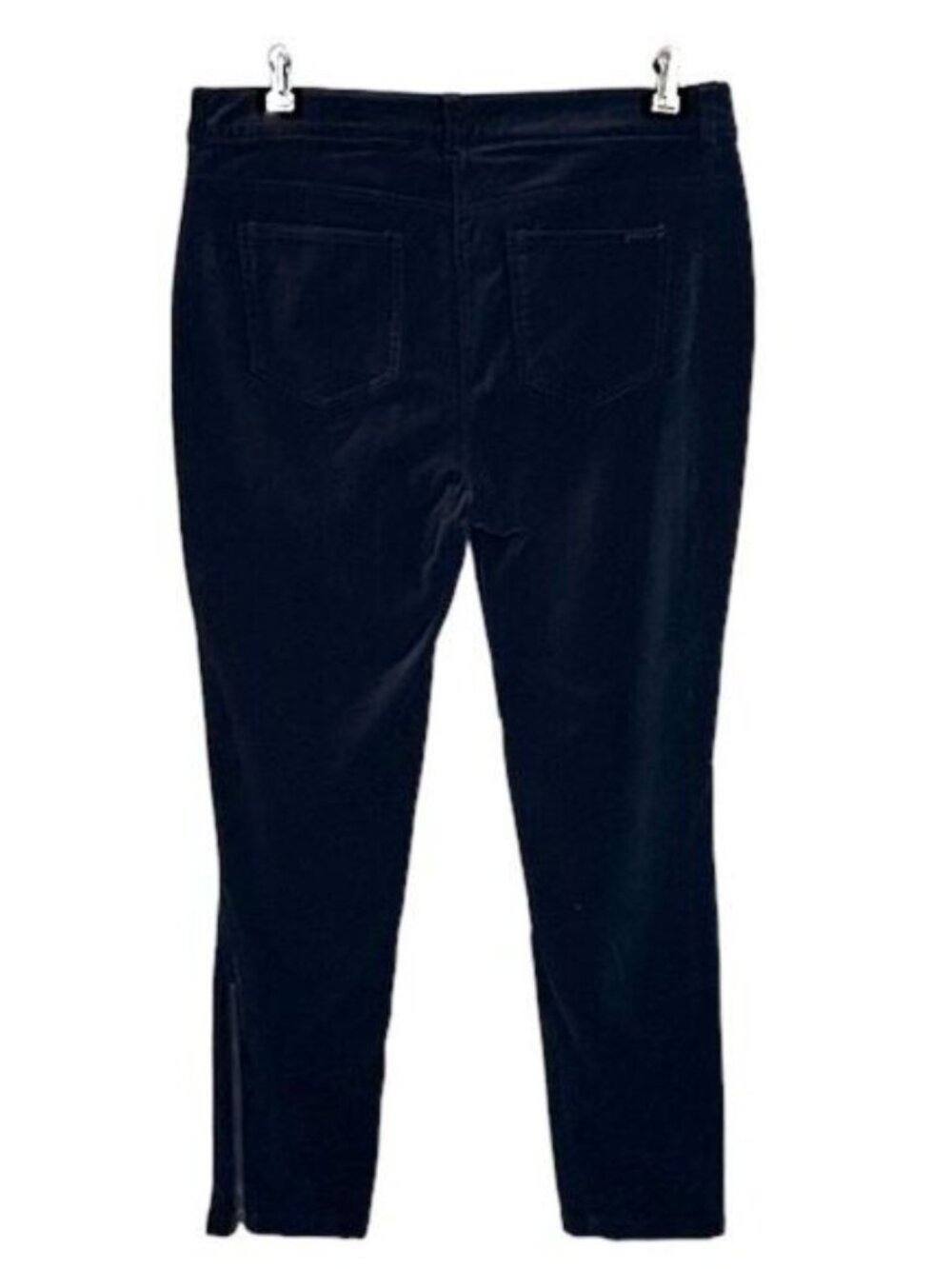 Chico’s Velveteen Pants Size 1.5 (10) Black Stretch Full Length - Picture 4 of 12